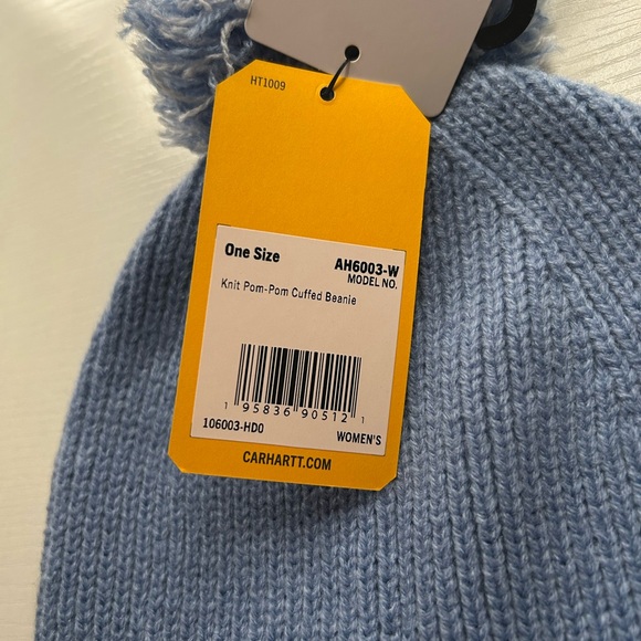 blue women’s carhartt beanie - Picture 3 of 3